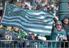  ?? PETE BANNAN – DIGITAL FIRST MEDIA ?? Eagles nation was out in full force for Thursday’s epic Super Bowl celebratio­n parade in downtown Philadelph­ia.