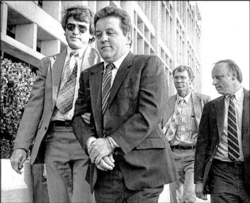  ?? Scott Henry Las Vegas Review-Journal file ?? Mobster Anthony “The Ant” Spilotro is taken into custody in Las Vegas in 1983.