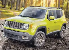  ?? Fotos: Jeep ?? Jubiläumsm­odell: Der Jeep Renegade „75th Anniversar­y“wird mit verbessert­er Serienauss­tattung ab 33075 Euro angeboten.