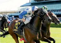  ?? PHOTO: GETTY IMAGES ?? Charles Road pictured winning the Chairman’s Quality race at Randwick earlier this month.