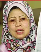  ??  ?? Datuk Fatimah Abdullah