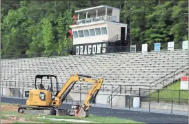  ?? Tommy Romanach / Rome News-Tribune ?? The new field is expected to be completed in August in time for Pepperell’s first home game.