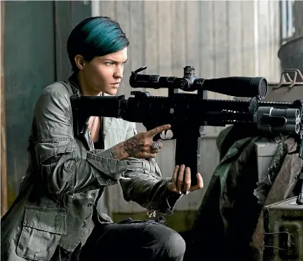  ??  ?? Ruby Rose plays elite sniper Adele Wolff in xXx: The Return of Xander Cage.