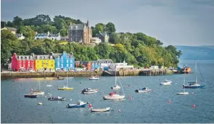  ??  ?? Tobermory is a bit of a shock after the peace and quiet further north