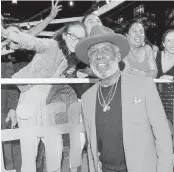  ?? MICHAEL LOCCISANO TNS ?? Richard Roundtree greets fans at the ‘Moving On’ premiere during the Toronto Internatio­nal Film Festival at Roy Thomson Hall on Sept. 13, 2022, in Toronto.