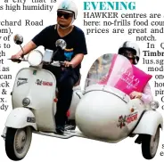  ??  ?? GET THE LOWDOWN: A Vespa tour will take you all over the city