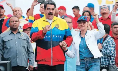 ?? FOTO: AP ?? Maduro no asomó si retomaría las negociacio­nes en Barbados, que suspendió el miércoles a horas de que comenzara una nueva jornada de conversaci­ones entre su delegación y la del líder opositor Juan Guaidó.