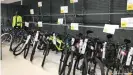  ??  ?? Bike sellers such as Decathlon are struggling to replenish their stock