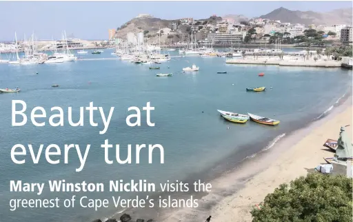  ?? PICTURES: THE WASHINGTON POST ?? WONDROUS: The view from the top of Mindelo’s Museu do Mar, the maritime museum housed inside a replica of Lisbon’s Belem Tower.