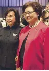  ??  ?? Former President Gloria Macapagal-Arroyo and Rosalind Wee