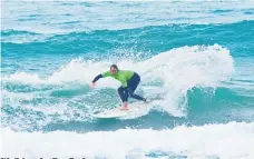  ?? Photo / Cory Scot ?? Waihi surfer Zac Curle.