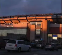  ?? Photo by Mark Stockwell ?? Gillette Stadium in Foxboro will soon be able to welcome fans for some of its events.
