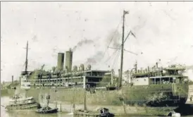  ?? SS TILAWA WEBSITE ?? SS Tilawa set sail for South Africa on November 20, 1942 from Ballard Pier in Mumbai with 222 crew members, 732 passengers and 600 tonnes of cargo.