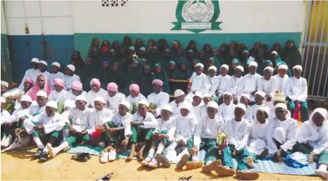  ?? Photo Isa Sa’idu ?? Pupils and students of Umrabs School, Tudun Jukun, Zaria after their graduation ceremony yesterday.