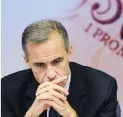  ?? STEFAN ROUSSEAU / WPA POOL / GETTY IMAGES ?? Mark Carney tried to reassure the world that Britain was still open for business after its exit from the EU.