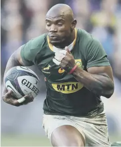  ?? ?? 0 Boks wing Makazole Mapimpi was a thorn in Scotland's side