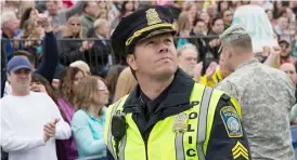  ??  ?? Mark Wahlberg as Sgt Tommy Saunders in ‘Patriots Day’