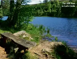  ??  ?? The mill dam in Loch Ordie