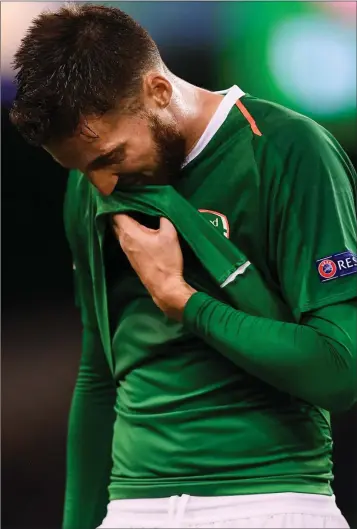  ??  ?? Matt Doherty of the Republic of Ireland following the UEFA Nations League game against Denmark.
