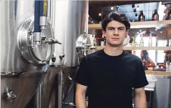  ?? JULIE JOCSAK
THE ST. CATHARINES STANDARD ?? Jake Foster, head brewer at Lock Street Brewing Co., says while his current brews sell for about $3 each, he has considered producing a $1 beer — although there’s no money to be made in doing so.