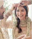  ?? Free/IANS ?? RANBIR Kapoor and Alia Bhatt on their wedding day. |