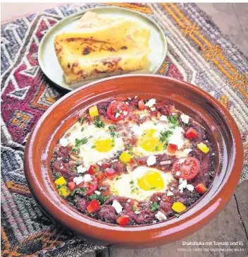  ?? FOTOS (2): GRÄFE UND UNZER/MELANIE BAUER ?? Shakshuka mit Tomate und Ei.