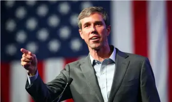  ?? AP PHOTO/RICHARD W. RODRIGUEZ, ?? In this June 22 file photo, Beto O’Rourke speaks during the general session at the Texas Democratic Convention in Fort Worth, Texas.