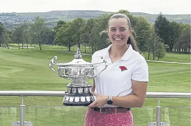  ?? ?? Lily Hirst has been crowned the new Yorkshire ladies champion.