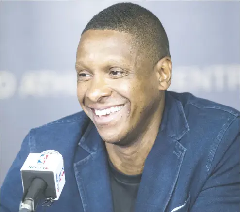  ?? CRAIG ROBERTSON / POSTMEDIA NEWS FILES ?? Former club president Masai Ujiri will now become Raptors vice-chairman, a rarity for non-team owners in the NBA.