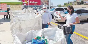  ?? ?? l Los reciclacen­tros registran bastante actividad cada sábado.