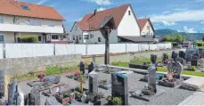  ?? FOTO: ANGELIKA HERMLE ?? Der Neubau der Friedhofsm­auer sollen Anfang Juli beginnen.