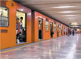  ??  ?? Instalacio­nes del Metro capitalino.