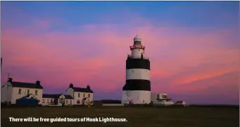  ??  ?? There will be free guided tours of Hook Lighthouse.