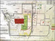  ?? DIGITAL FIRST MEDIA FILE PHOTO ?? The site plan for two of the four Gibraltar Rock parcels which received preliminar­y approval from the New Hanover Supervisor­s in 2015 and will soon be up for another vote on final site plan approval.