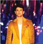  ??  ?? In this file photo taken on August 20, 2017 Indian Bollywood actor Sushant Singh Rajput poses for a photograph during the grand finale of Lakme Fashion Week (LFW) Winter/Festive 2017 in Mumbai.