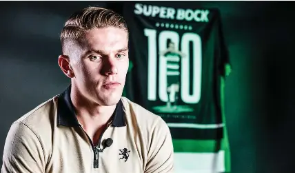  ?? ?? Viktor Gyokeres está encaminhad­o para o Arsenal, mas guarda muito boas memórias de Alvalade