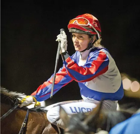  ?? Photo: Nev Madsen ?? WIN BLITZ: Skye Bogenhuber enjoyed one of her most successful days in the Clifford Park saddle last night with four wins on the seven-race program.