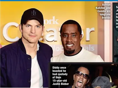  ?? ?? Ashton Kutcher and Combs are longtime
friends