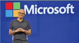  ??  ?? Satya Nadella