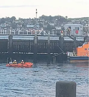  ??  ?? Both Broughty Ferry lifeboats were called to the incident.