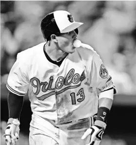  ?? TOMMY GILLIGAN, USA TODAY SPORTS ?? Manny Machado set career highs in homers (37), RBI (96) and average (.294) in 2016 and made his third All-Star team.