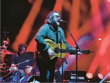  ?? TERRENCE ANTONIO JAMES/CHICAGO TRIBUNE ?? Wilco’s Jeff Tweedy will perform Sunday night at the 2023 GroundUp Music Festival on Miami Beach.