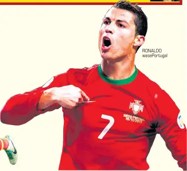  ??  ?? RONALDO wasePortug­al