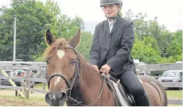  ?? ?? Brooke Bent and Ranger finished first in the Junior English Equitation class at the New Ross Community Fair.