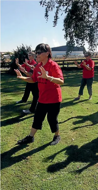  ?? SARAH DUNN/ THE LEADER ?? Tai Chi is one of the activities that will be promoted during the Summer Activity Programme.