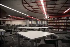  ??  ?? ■ The finished library at Arkansas Middle School is shown.