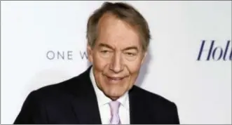  ?? PHOTO BY ANDY KROPA — INVISION — AP, FILE ?? In this file photo, Charlie Rose attends The Hollywood Reporter’s 35 Most Powerful People in Media party in New York.
