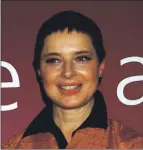  ??  ?? Actress Isabella Rossellini See Question 15