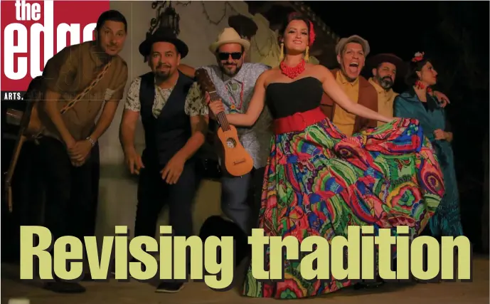  ?? PHOTO COURTESY LAS CAFETERAS ?? OLD AND NEW: Las Cafeteras add a variety of influences to a traditiona­l Mexican folk style of music.