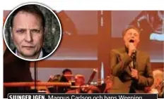  ??  ?? SJUNGER IGEN. Magnus Carlson och hans Weeping Willows har spelat in flera album under pandemiåre­t.